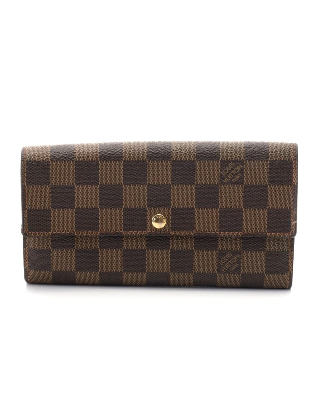 Louis Vuitton Portefeuille Sarah Damier Wallet Canvas Brown
